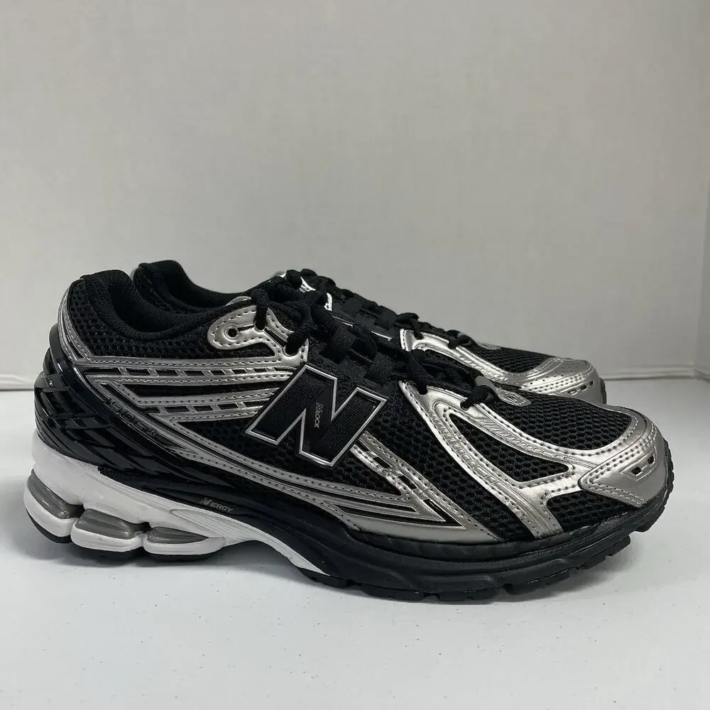 New Balance 1906R Black Grey White U1906RCF Size 11.5 Mesh Runner Silver Workout